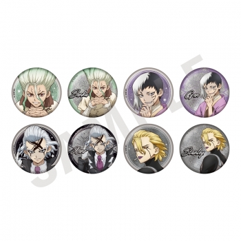 グッズ-バッチ】Dr.STONE トレーディンググリッター缶バッジ（全8種 
