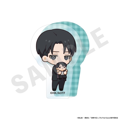 【グッズ-置きもの】TVアニメ『進撃の巨人』 ミニキャラだっこシリーズ ミニダイカットアクリルブロック(リヴァイ)