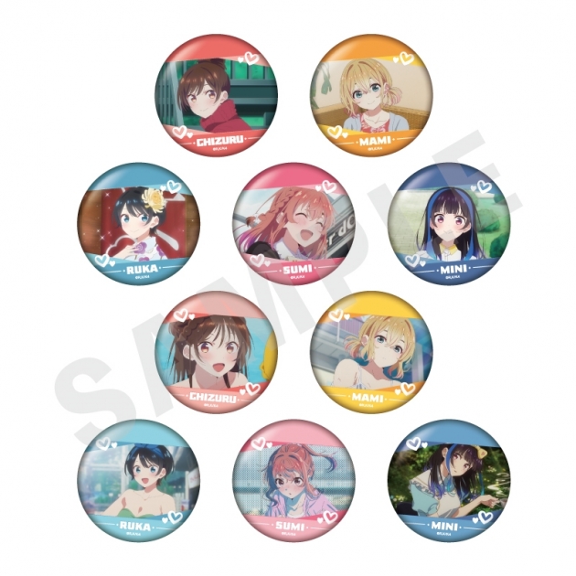 【グッズ-バッチ】「彼女、お借りします」トレーディング場面写缶バッジ(全10種)