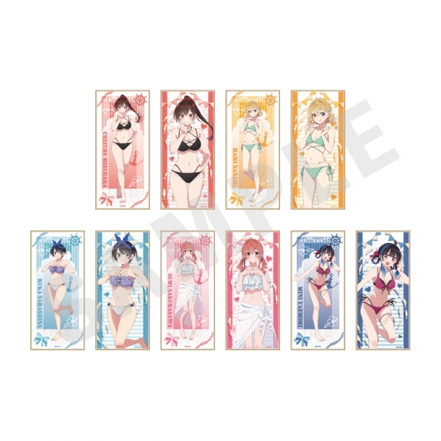 【グッズ-色紙】「彼女、お借りします」トレーディングロング色紙 リデザイン(全10種)