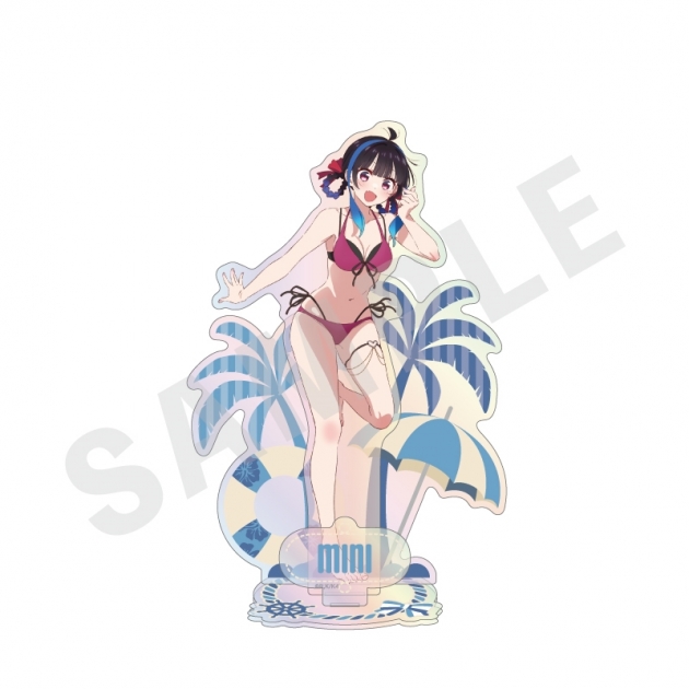 【グッズ-スタンドポップ】「彼女、お借りします」 オーロラアクリルスタンド リデザイン(八重森みに)