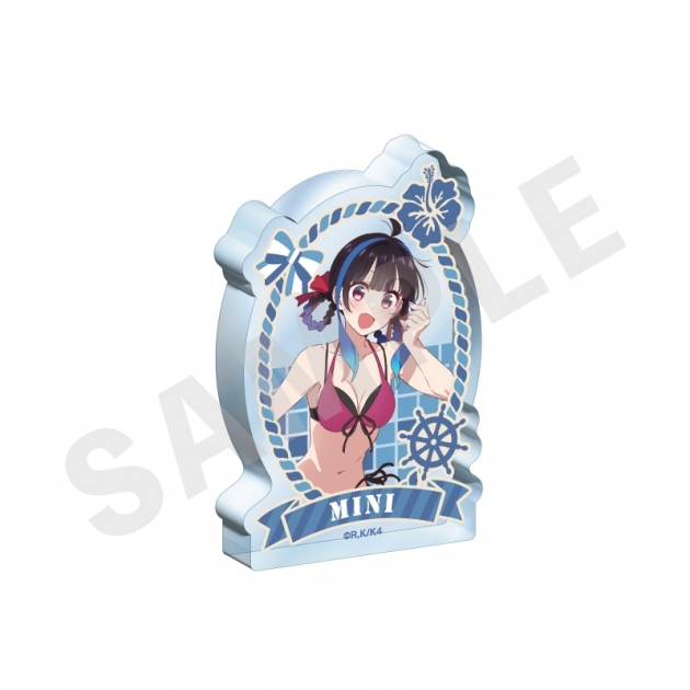 【グッズ-スタンドポップ】「彼女、お借りします」 ミニアクリルブロック リデザイン(八重森みに)