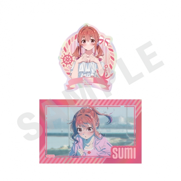 【グッズ-ステッカー】「彼女、お借りします」 オーロラステッカーセット リデザイン(桜沢墨)