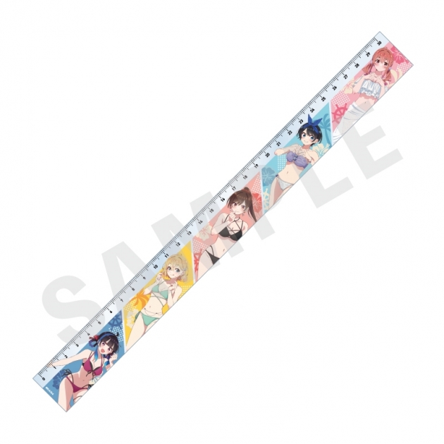 【グッズ-定規】「彼女、お借りします」 30cm定規 リデザイン