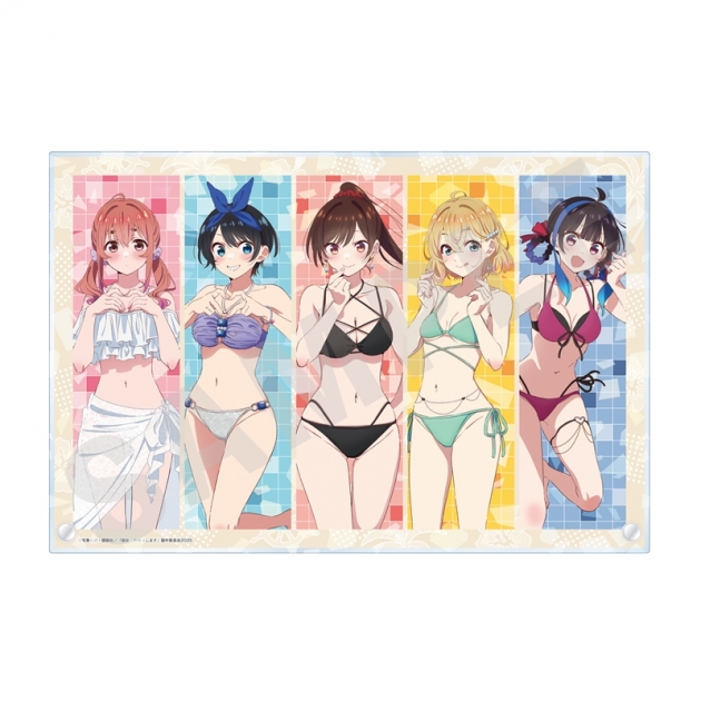 【グッズ-置きもの】「彼女、お借りします」 ホログラムアクリルプレート リデザイン