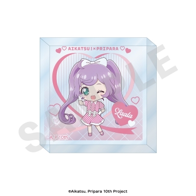 【グッズ-スタンドポップ】アイカツ!×プリパラ THE MOVIE -出会いのキセキ!- アクリルブロック ミニキャラver.(真中 らぁら)