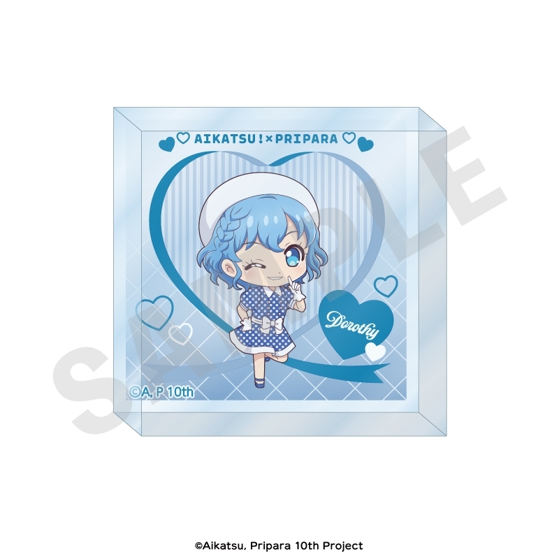 【グッズ-スタンドポップ】アイカツ！×プリパラ THE MOVIE -出会いのキセキ！- アクリルブロック ミニキャラver.（ドロシー・ウェスト）