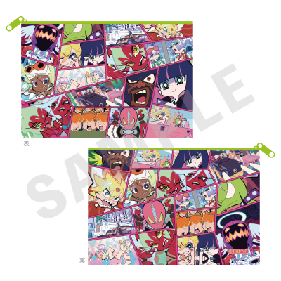 【グッズ-ポーチ】New PANTY & STOCKING with GARTERBELT フラットポーチ