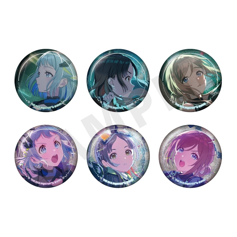 【グッズ-バッチ】学園アイドルマスター ～favorite series～ トレーディンググリッター缶バッジ Howling over the World ver.（全6種）