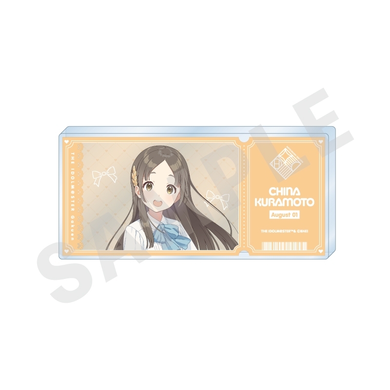 【グッズ-置きもの】学園アイドルマスター チケット風アクリルブロック（倉本 千奈）
