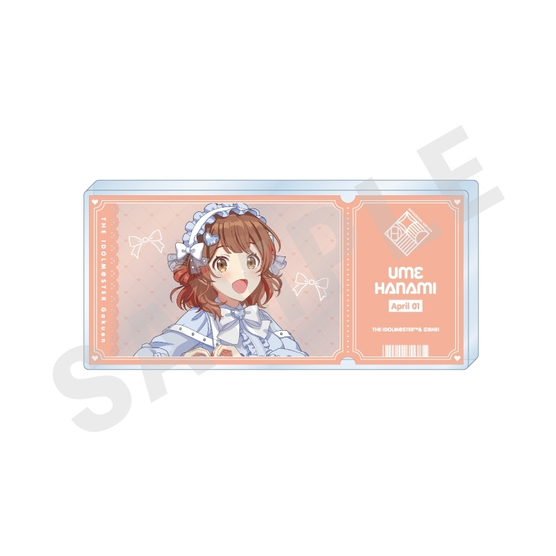 【グッズ-置きもの】学園アイドルマスター チケット風アクリルブロック（花海 佑芽）