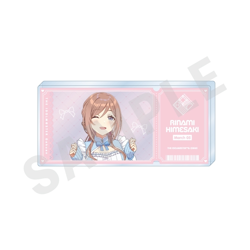 【グッズ-置きもの】学園アイドルマスター チケット風アクリルブロック（姫崎 莉波）