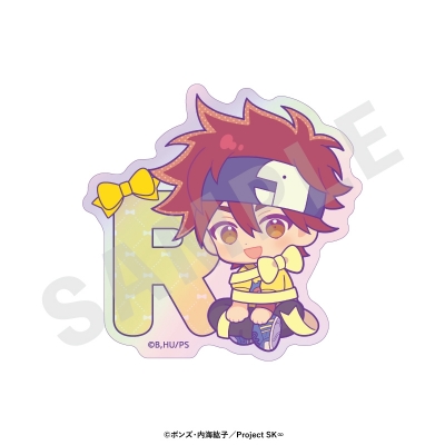 【グッズ-ステッカー】オリジナルTVアニメ「SK∞ エスケーエイト」 ミニキャラリボンシリーズ トレーディングオーロラステッカー(全8種)