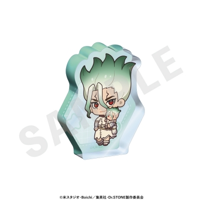 【グッズ-置きもの】Dr.STONE だっこシリーズ ミニアクリルブロック(石神千空)