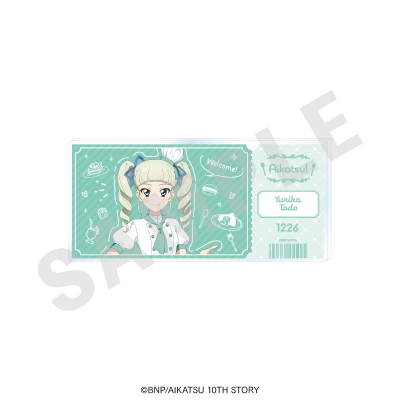 【グッズ-置きもの】「アイカツ! 10th STORY ~未来へのSTARWAY~」 チケット風アクリルブロック パティシエver.(藤堂ユリカ)