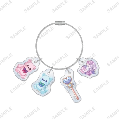 【グッズ-キーホルダー】魔法使いの約束 エフェクト4連アクリルキーホルダー リケ・ホワイト