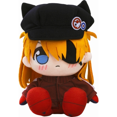 【グッズ-ぬいぐるみ】ヱヴァンゲリヲン新劇場版 くりぱん ぬいぐるみ 式波・アスカ・ラングレー (ジャージ&キャスケット)