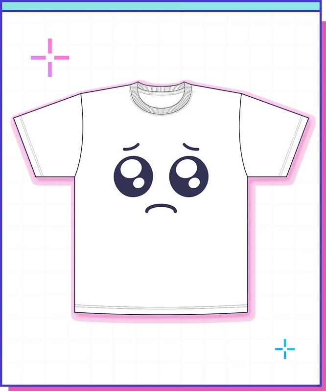 【グッズ-Tシャツ】NEEDY GIRL OVERDOSE ぴえんT(ホワイト)