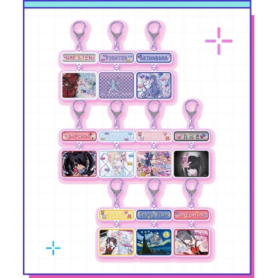 【グッズ-キーホルダー】NEEDY GIRL OVERDOSE プレート付き2連アクリルキーホルダー