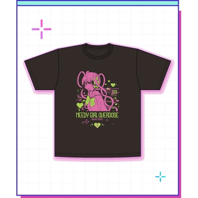 【グッズ-Tシャツ】NEEDY GIRL OVERDOSE Tシャツ/超てんちゃん(ピンク&グリーン)