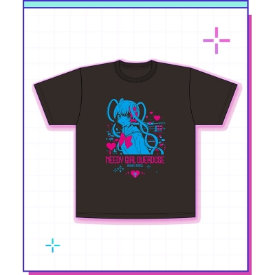 【グッズ-Tシャツ】NEEDY GIRL OVERDOSE Tシャツ/超てんちゃん(ブルー&ピンク)