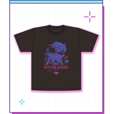 【グッズ-Tシャツ】NEEDY GIRL OVERDOSE Tシャツ/あめちゃん(バイオレット&ピンク)