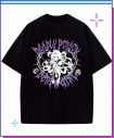 【グッズ-Tシャツ】NEEDY GIRL OVERDOSE Tシャツ/パープル・ロリポップ(じーっver.)の画像