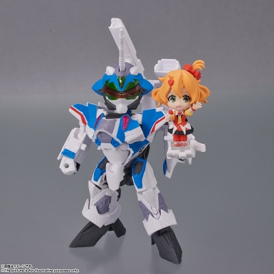 【アクションフィギュア】TINY SESSION VF-31J ジークフリード (ハヤテ・インメルマン機) with フレイア・ヴィオン