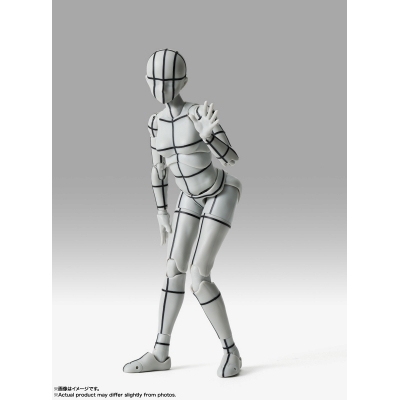 【アクションフィギュア】S.H.Figuarts ボディちゃん -スポーツ- Edition -ワイヤーフレーム-(Gray Color Ver.)