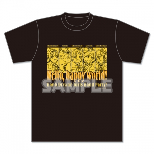 グッズ Tシャツ Bang Dream ガールズバンドパーティ 箔プリントtシャツvol 2 ハロー ハッピーワールド M アニメイト限定 アニメイト