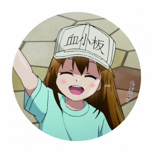 グッズ 帽子 はたらく細胞 血小板 帽子 缶バッチ付きセット アニメイト