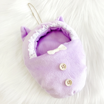 【グッズ-衣装】ノンキャラオリジナル ふわふわ着ぐるみキーホルダー【10cm用】ラベンダー【G.triGer】