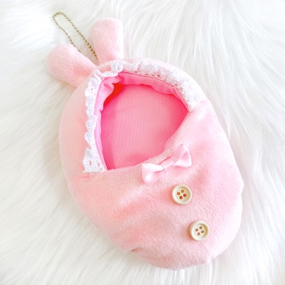 【グッズ-衣装】ノンキャラオリジナル ふわふわ着ぐるみキーホルダー【10cm用】ピンク【G.triGer】