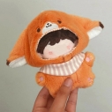 【グッズ-ぬい服】ノンキャラオリジナル ぬいぐるみ用スタイ付きアニマル着ぐるみ 狐 10cm用【G.triGer】の画像