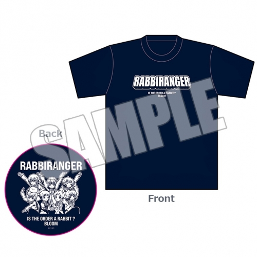 グッズ Tシャツ ご注文はうさぎですか ラビレンジャーtシャツ Navy アニメイト
