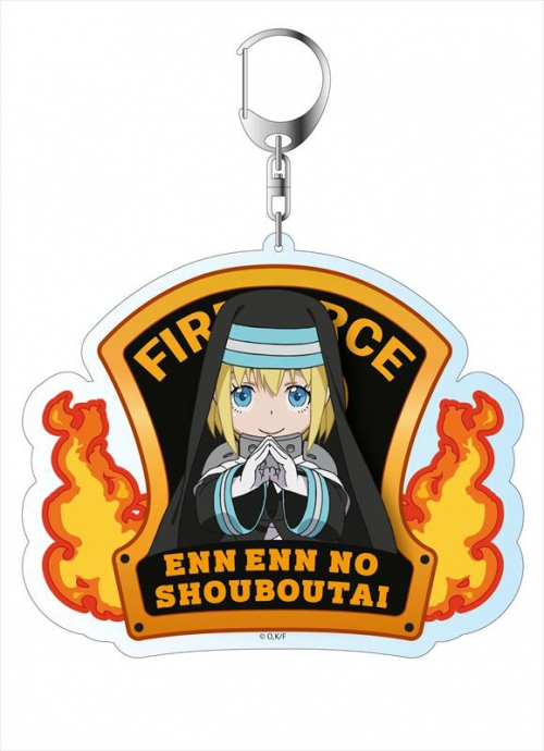 グッズ キーホルダー 炎炎ノ消防隊 背景付きアクリルキーホルダー アイリス アニメイト