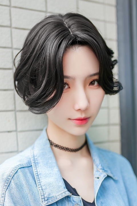 コスプレ ウィッグ Tefure テフリ Modeワンレンカールショート ナチュラルブラック アニメイト