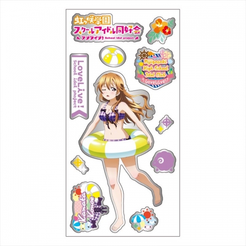 グッズ シール ラブライブ 虹ヶ咲学園スクールアイドル同好会 メタリックシール 水着 Ver F 近江彼方 アニメイト