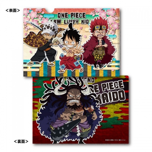 グッズ クリアファイル One Piece A4クリアファイル ワノ国 Ver B ルフィ ロー キッド カイドウ アニメイト