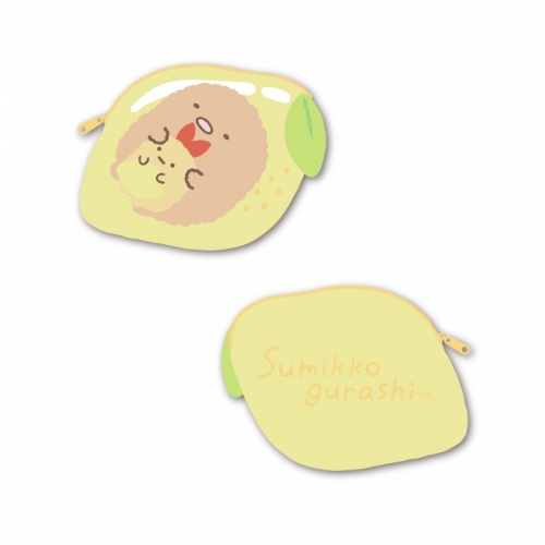 グッズ コインケース すみっコぐらし ぺんぺんフルーツバケーション モフモフダイカットコインケース C とんかつ アニメイト