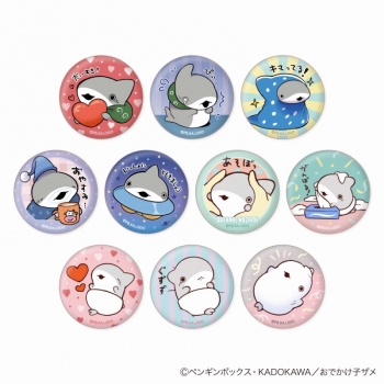 グッズ-バッチ】アニメ「おでかけ子ザメ」 子ザメちゃん 顔コレ缶 