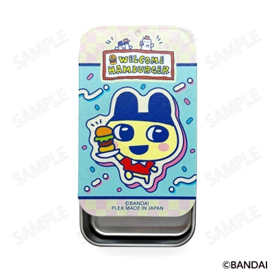 【グッズ-小物入れ】たまごっち ウェルカムバーガー スライド缶ケース A:まめっち