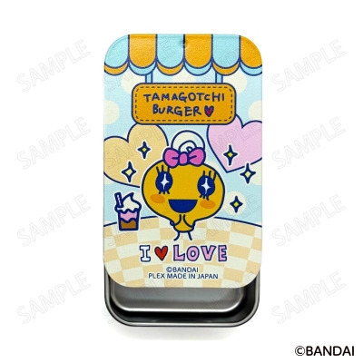 【グッズ-小物入れ】たまごっち ウェルカムバーガー スライド缶ケース B:めめっち