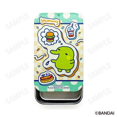 【グッズ-小物入れ】たまごっち ウェルカムバーガー スライド缶ケース C:くちぱっち