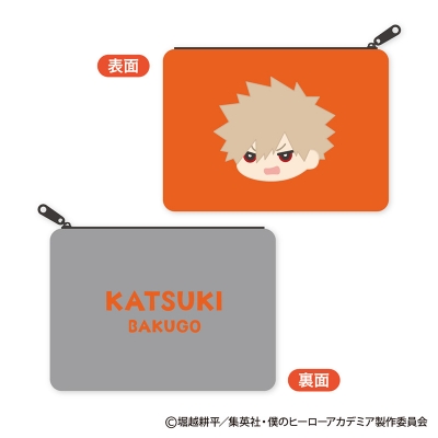 【グッズ-ポーチ】僕のヒーローアカデミア もふもふ フラットケース Vol.3 B:爆豪勝己