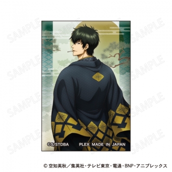 グッズ-バッチ】銀魂 スクエア缶バッジ 和装×振り向き Ver. B：土方十 