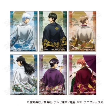 グッズ-バッチ】銀魂 スクエア缶バッジ 和装×振り向き Ver. B：土方十 