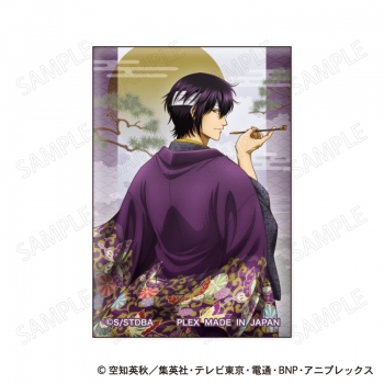 グッズ-バッチ】銀魂 スクエア缶バッジ 和装×振り向き Ver. E：高杉晋 