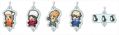 グッズ キーホルダー 宇宙よりも遠い場所 ドット画連結アクリルキーホルダー アニメイト