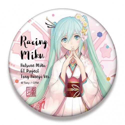 グッズ バッチ 初音ミク レーシングver ビッグ缶バッジ Tony 晴着 応援カットver アニメイト